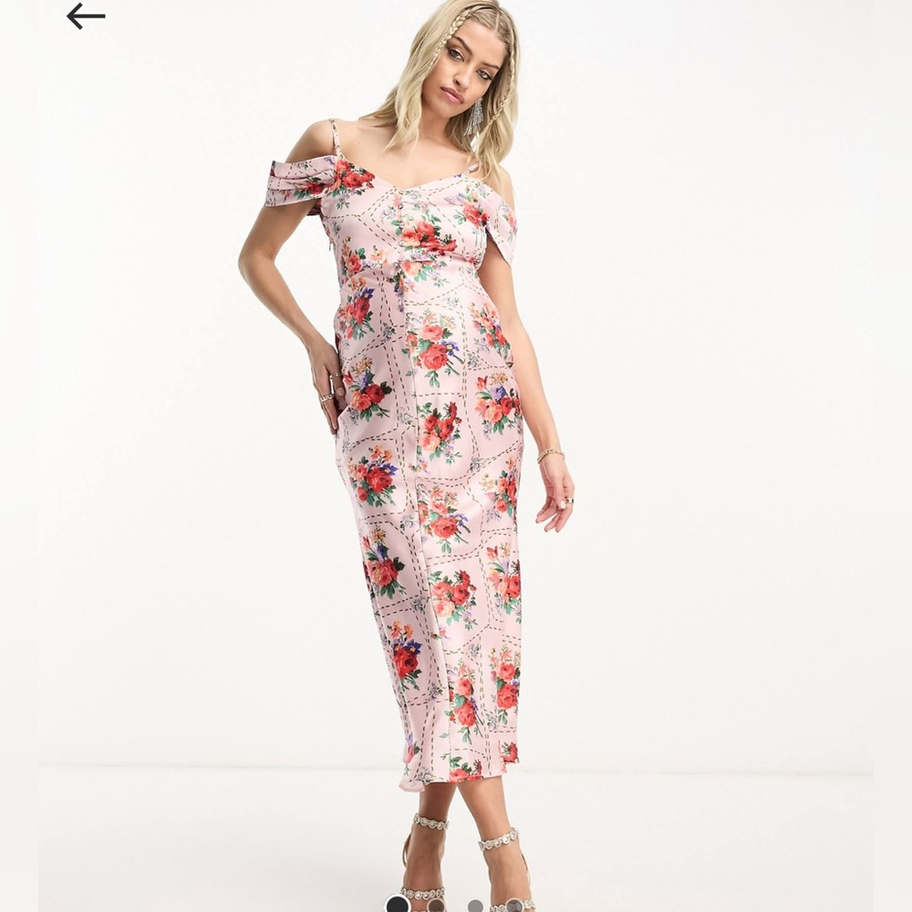Hope & Ivy Maternity Midi Dress
